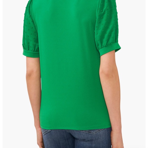 Puff Sleeve Mixed Media Top - Picture 3 of 9